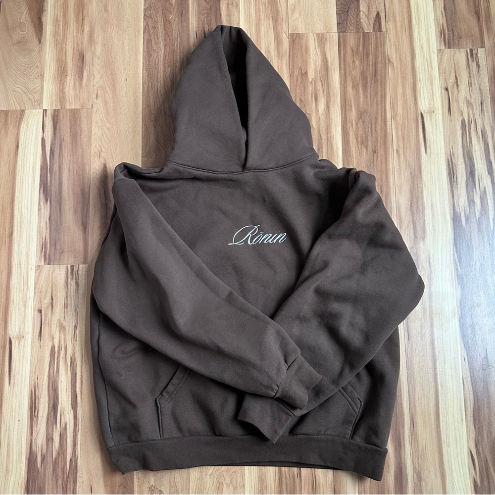 Lux Script Dot Hoodie - Cognac